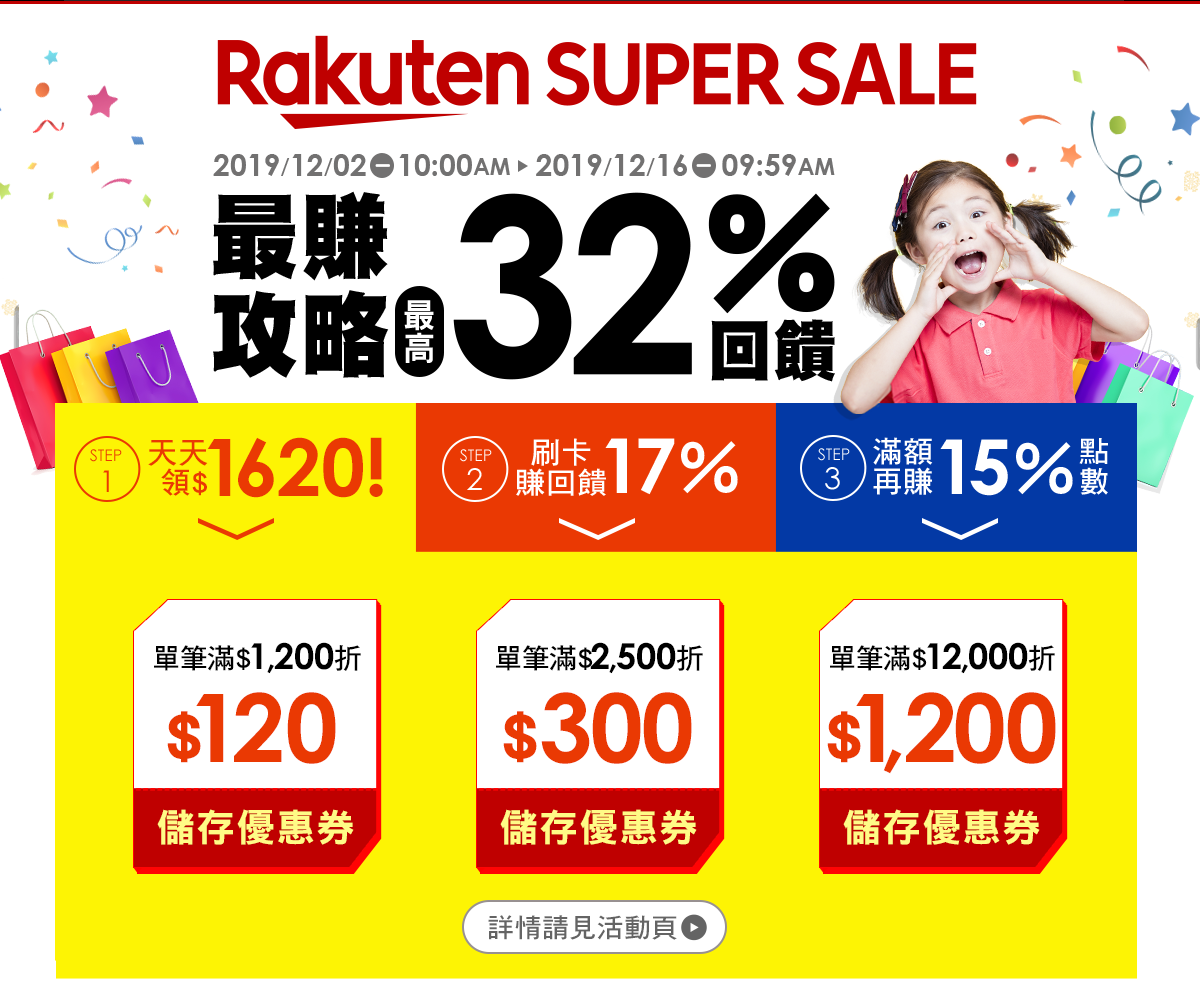 樂天雙12 SUPER SALE購物攻略