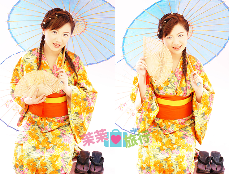 改良式和服浴衣．L號高個子女生穿搭